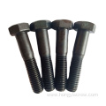 DIN931 Black oxide Half Thread Hex Head Bolts